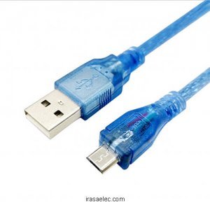 کابل تبدیل  USB A به Micro USB طول 30cm